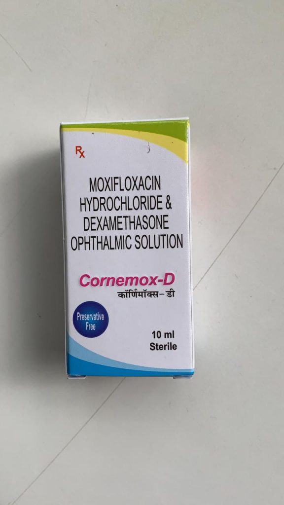 CornemoxD Moxifloxacin With Dexamethasone Eye Drop IQuest Pharma
